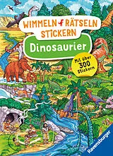 Kartonierter Einband Wimmeln, Rätseln, Stickern: Dinosaurier von 