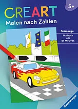 Kartonierter Einband Malen nach Zahlen Fahrzeuge von