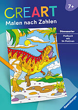 Kartonierter Einband Ravensburger CreArt Malen nach Zahlen ab 7: Dinosaurier, Malbuch, 24 Motive von 