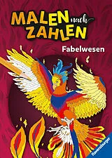 Kartonierter Einband Malen nach Zahlen Fabelwesen von
