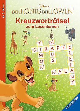 Kartonierter Einband Disney Der König der Löwen: Kreuzworträtsel zum Lesenlernen von 