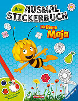 Kartonierter Einband Ravensburger Mein Ausmalstickerbuch Die Biene Maja  Großes Buch mit über 250 Stickern, viele Sticker zum Ausmalen von 