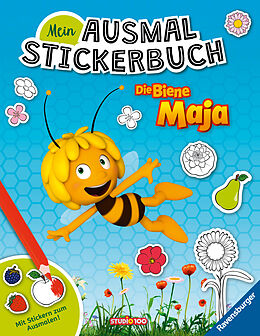 Geheftet Ravensburger Mein Ausmalstickerbuch Die Biene Maja  Großes Buch mit über 250 Stickern, viele Sticker zum Ausmalen von 