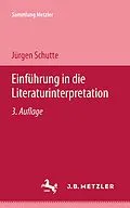 E-Book (pdf) Einführung in die Literaturinterpretation von Jürgen Schutte