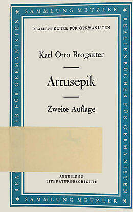 Kartonierter Einband Artusepik von Karl Otto Brogsitter