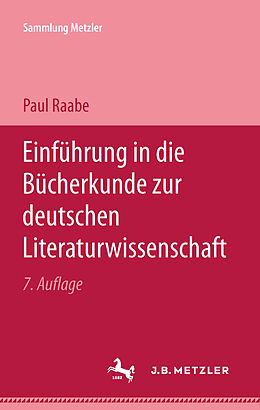 E-Book (pdf) Einführung in die Bücherkunde zur Deutschen Literaturwissenschaft von Paul Raabe