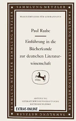 E-Book (pdf) Einführung in die Bücherkunde zur deutschen Literaturwissenschaft von Paul Raabe