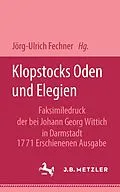 E-Book (pdf) Klopstocks Oden und Elegien von Jörg-Ulrich Fechner
