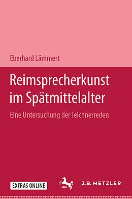 E-Book (pdf) Reimsprecherkunst im Spätmittelalter von Eberhard Lämmert