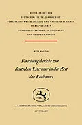 E-Book (pdf) Forschungsbericht zur deutschen Literatur in nder Zeit des Realismus von Fritz Martini