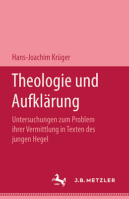 Fester Einband Theologie und Aufklärung von Hans-Joachim Krüger