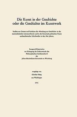 E-Book (pdf) Die Kunst in der Geschichte oder die Geschichte im Kunstwerk von Günther Heeg
