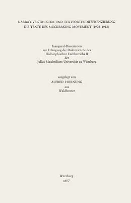 E-Book (pdf) Narrative Struktur und Textsortendifferenzierung von Alfred Hornung