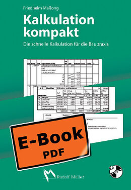E-Book (pdf) Kalkulation kompakt von Friedhelm Maßong