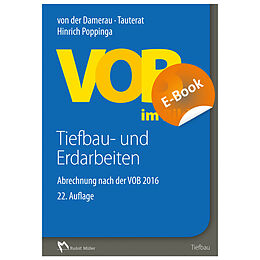 E-Book (pdf) VOB im Bild  Tiefbau- und Erdarbeiten - E-Book (PDF) von Hinrich Poppinga