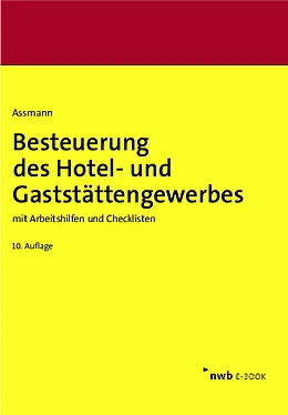 E-Book (pdf) Besteuerung des Hotel- und Gaststättengewerbes von Eberhard Assmann