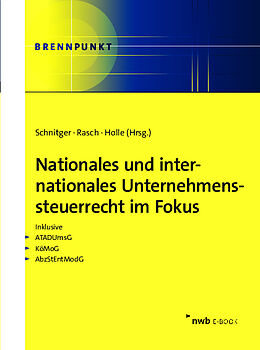 E-Book (pdf) Nationales und internationales Unternehmenssteuerrecht im Fokus von Arne Schnitger, Stephan Rasch, Florian Holle
