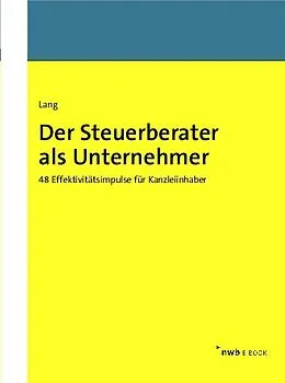 E-Book (pdf) Der Steuerberater als Unternehmer von Thomas Lang