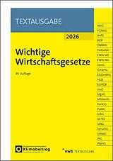 Kartonierter Einband Wichtige Wirtschaftsgesetze von 