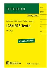 Kartonierter Einband IAS/IFRS-Texte 2026/2027 von Wolf-Dieter Hoffmann