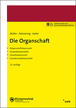 Set mit div. Artikeln (Set) Die Organschaft von Thomas Müller, Marcel Detmering, Bettina Lieber