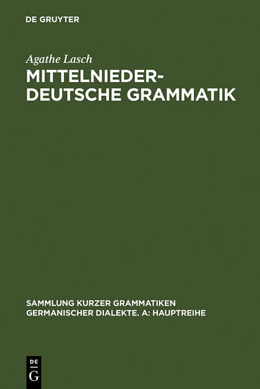 Mittelniederdeutsche Grammatik