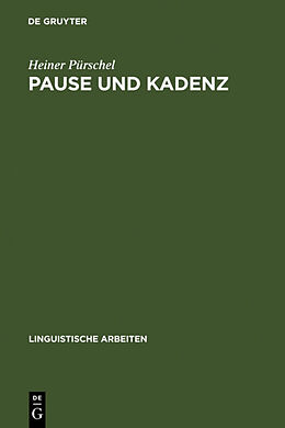 Fester Einband Pause und Kadenz von Heiner Pürschel
