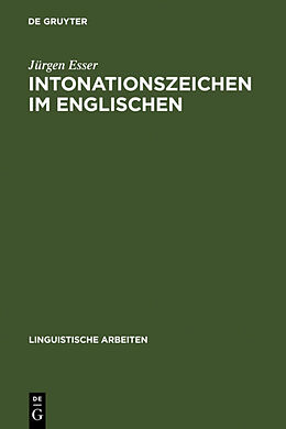 Fester Einband Intonationszeichen im Englischen von Jürgen Esser