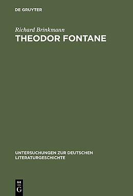 Fester Einband Theodor Fontane von Richard Brinkmann