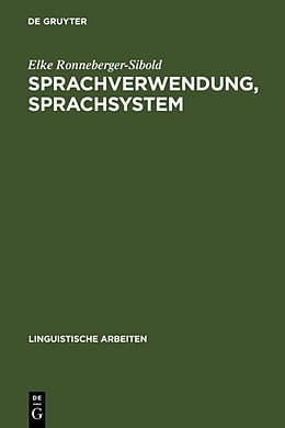 Fester Einband Sprachverwendung, Sprachsystem von Elke Ronneberger-Sibold