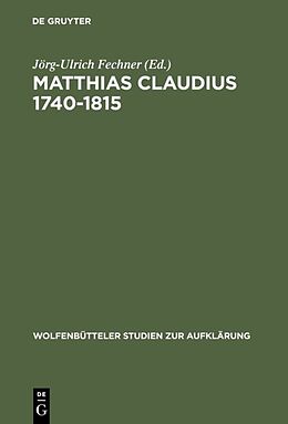 Fester Einband Matthias Claudius 1740-1815 von 