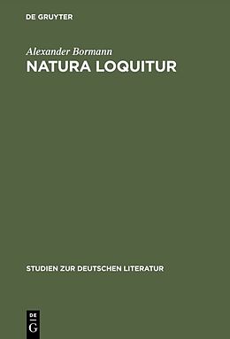 Fester Einband Natura loquitur von Alexander Bormann