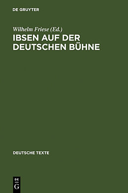Fester Einband Ibsen auf der deutschen Bühne von 