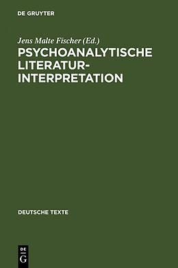 Fester Einband Psychoanalytische Literaturinterpretation von 