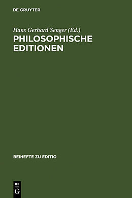 Fester Einband Philosophische Editionen von 