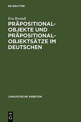 Fester Einband Präpositionalobjekte und Präpositionalobjektsätze im Deutschen von Eva Breindl