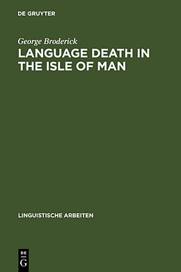 Livre Relié Language Death in the Isle of Man de George Broderick