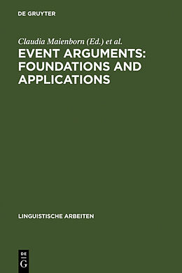 Livre Relié Event Arguments: Foundations and Applications de 