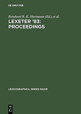 Livre Relié LEXeter '83: proceedings de 