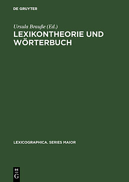 Fester Einband Lexikontheorie und Wörterbuch von 