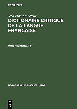 Livre Relié Dictionaire critique de la langue française de Jean-Francois Féraud