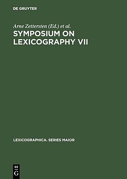 Livre Relié Symposium on Lexicography VII de 