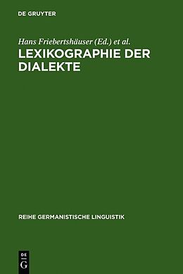 Fester Einband Lexikographie der Dialekte von 