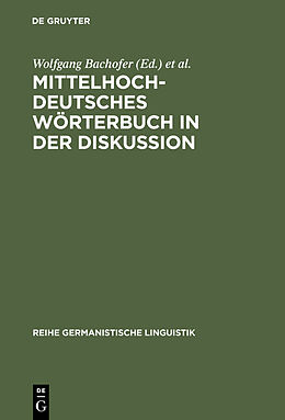 Fester Einband Mittelhochdeutsches Wörterbuch in der Diskussion von 