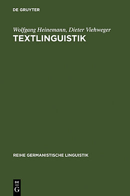Fester Einband Textlinguistik von Wolfgang Heinemann, Dieter Viehweger