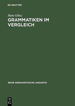Fester Einband Grammatiken im Vergleich von Hans Glinz