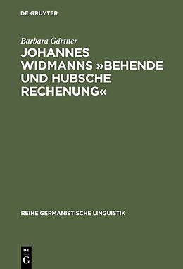 Fester Einband Johannes Widmanns »Behende und hubsche Rechenung« von Barbara Gärtner