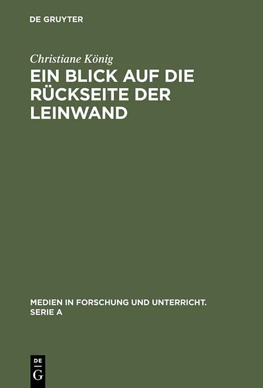 Ein Blick auf die Rückseite der Leinwand