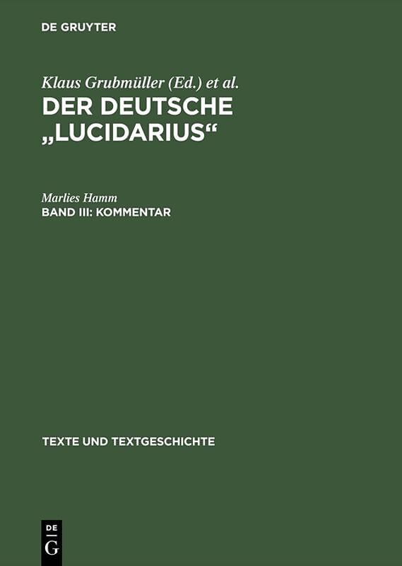 Der deutsche "Lucidarius" / Kommentar