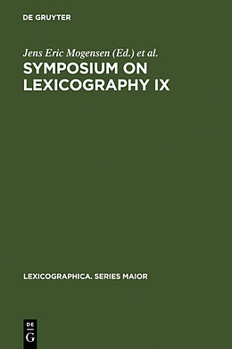 Fester Einband Symposium on Lexicography IX von 